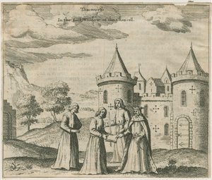 Tamworth Kalesi - Pencere Camı: gravür ve [?17. yüzyıl] (baskı)