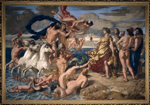 Neptün, Denizler İmparatorluğu'nu Britannia'ya teslim ediyor by William Dyce