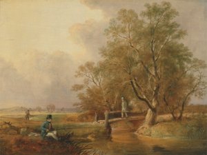 Balık Tutma: Dip Balıkçılığı (tuval üzerine yağlı boya) by William E. Jones