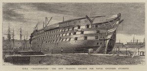 HMS Marlborough, Deniz Mühendisliği Öğrencileri için Yeni Eğitim Koleji by William Edward Atkins