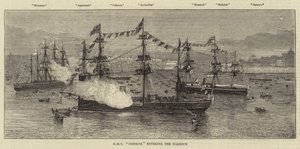 HMY Osborne Limana girerken by William Edward Atkins