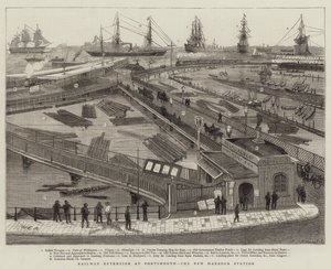 Portsmouth'daki Demiryolu Uzatması, New Harbour İstasyonu