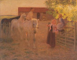 Eski Kapı, 1896 dolayları (tuval üzerine yağlıboya) by William Edward Stott