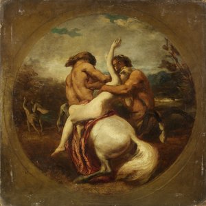 Centaurlar ve Periler (karton üzerine yağlı boya) by William Etty