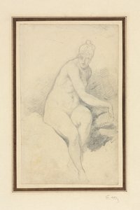 Oturmuş Çıplak by William Etty