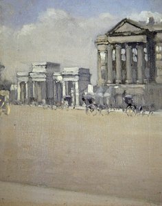 Hyde Park Köşesi, 1892 dolayları (tuval üzerine yağlı boya) by William Evelyn Osbourne