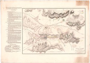 Albuera Savaşı'nı gösteren bir Plan by William Faden