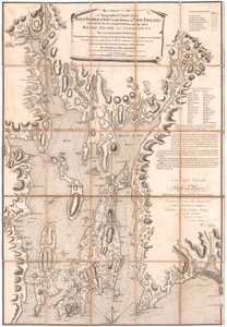 Blaskewitz'den Rhode Island'ın Topografik Tablosu by William Faden