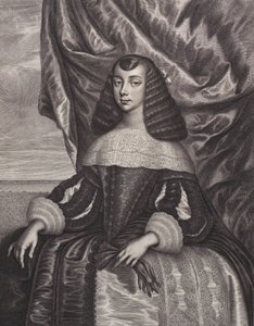 Bragançalı Catherine, 1662. by William Faithorne