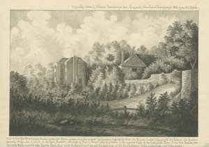 Lichfield Katedrali Kapat - "Dr. Falconer"ın Evi: kalem ve mürekkeple çizim, 1800 by William Fernyhough