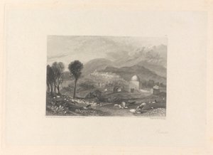 Ramah ve Rachel'ın Mezarı by William Finden