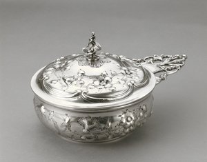 Kapaklı Porringer, c. 1856 (gümüş) by William Forbes