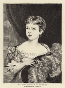 HM Kraliçe Victoria On yaşında by William Fowler