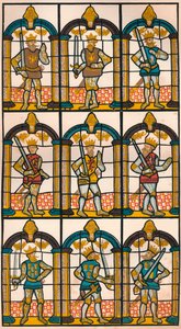 Boyalı Pencere - Mercia'nın İki Sakson Kontu ve Chester'ın Yedi Norman Kontu, 1808 1845 by William Fowler