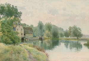 Ouse Nehri üzerindeki Houghton Değirmeni, 1914