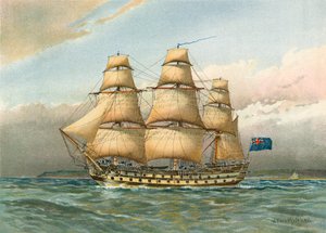 Savaş gemisi yaklaşık 1760