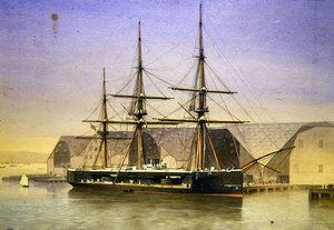 H.M.S. Kaptan by William Frederick Mitchell