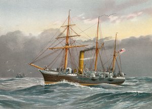 HMS Perisi (Yıkım) by William Frederick Mitchell