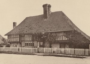 Bell Çiftlik Evi, Harrietsham, Kent (b/w fotoğraf) by William Galsworthy Davie