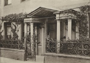 Kapı, Wimborne, Dorset'te Arcaded Sundurma (s/b fotoğraf) by William Galsworthy Davie
