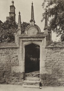 Kapı, Paynis Almshouses, Oundle (s/b fotoğraf)
