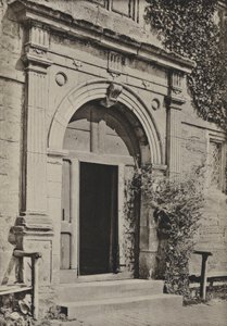 Doorway, Sackville College, East Grinstead (s/b fotoğraf) by William Galsworthy Davie