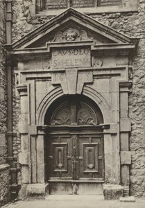 Kapı, St Helen Kilisesi, Londra (s/b fotoğraf)