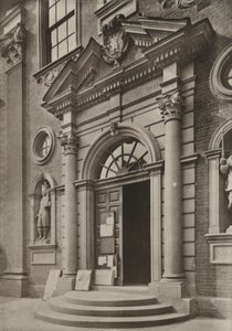 Kapı, Guildhall, Worcester (s/b fotoğraf)