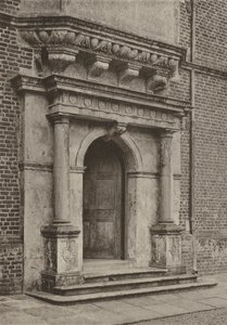 Kapı, Güney Kanadı, Cobham Salonu (s/b fotoğraf) by William Galsworthy Davie