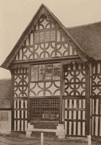 "The Middle House," Mayfield, Sussex, 1575 tarihli (b/w fotoğraf) by William Galsworthy Davie