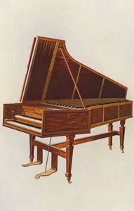 Müzik aletleri: İmparatoriçe klavsen (renkli litho)