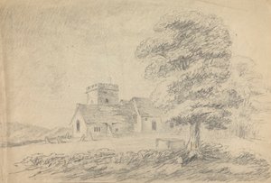 Boldre Kilisesi'nin görünümü by William Gilpin