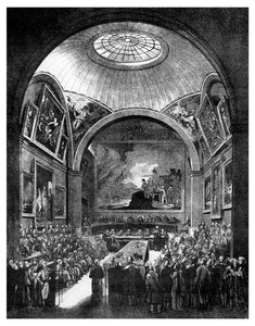 Ortak Konsey Odası, Guildhall, Londra Şehri, 1886.