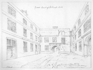 Blackwell Hall Büyük Mahkemesi, Londra Şehri, 1886. by William Griggs