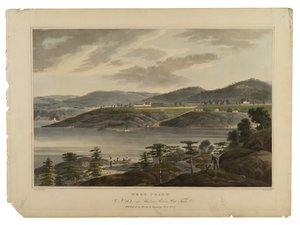 West Point, Hudson Nehri Port-Folio, No. 16, I. Hill tarafından oyulmuş, tarihsiz