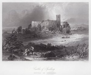 Spielberg Kalesi (gravür) by William H. Bartlett
