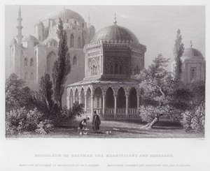 Kanuni Sultan Süleyman ve Roxalana Türbesi (gravür)