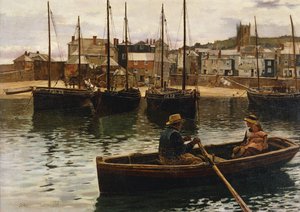 Liman, St.Ives, Cornwall, 1885 by William H. Bartlett
