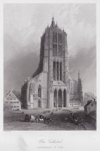 Ulm Katedrali (gravür) by William H. Bartlett