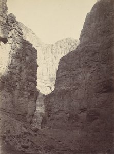 Kireçtaşı Duvarlar, Kanab Wash, Colorado Nehri, 1872.