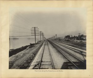 Steelton yakınlarında Susquehanna boyunca Ana Hat by William H. Rau