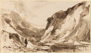 Dağlık Peyzajda Derin Vadi by William Hart