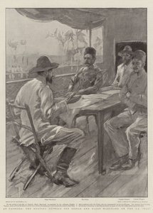 Fashoda'da, SS Dal'da Sirdar ve Binbaşı Marchand arasındaki Toplantı by William Hatherell