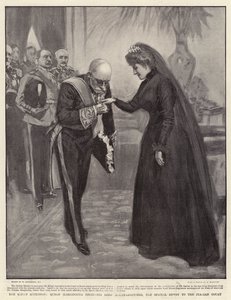 Kralın Katılımı, Kraliçe Margherita, İtalyan Mahkemesinin Özel Elçisi Lord Mount-Edgcumbe