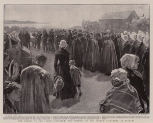 Fransız Balıkçısının Etaples'teki Cenazesi Leda Olayının Devamı by William Hatherell