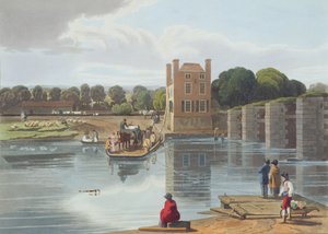 Dachet Ferry, Windsor yakınlarında, Robert Havell the Younger (1793-1878) tarafından oyulmuş, 1818