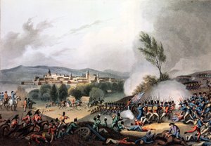 Vittoria Savaşı, 21 Haziran 1813, I. Clark tarafından kazınmış, M. DuBourg (aquatint) tarafından sulandırılmış