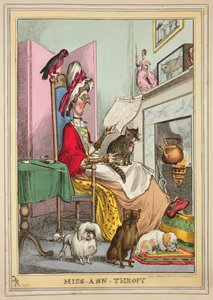 Miss-Ann-Thropy, Thomas McLean, Londra tarafından yayınlandı (renkli gravür) by William Heath