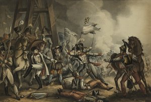 Sauve qui peut veya Her erkek kendisi için, aquatint Thomas Sutherland (1785-1838), James Jenkins tarafından yayınlandı, 1 Mayıs 1816 (renkli aquatint) by William Heath