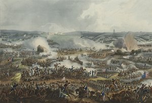 Waterloo Savaşı 18 Haziran 1815, Thomas Sutherland (1785-1838) tarafından aquatint, James Jenkins